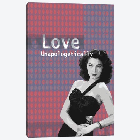 Ava Gardner Love Unapologetically Canvas Print #FPT335} by Fanitsa Petrou Canvas Print