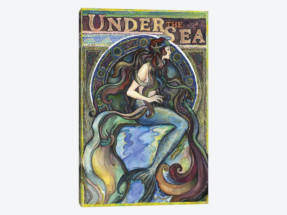 Under The Sea - A Mermaid II by Fanitsa Petrou 1-piece Canvas Wall Art