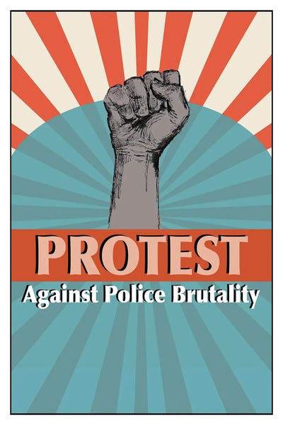 Protest Art by Fanitsa Petrou multi panel art