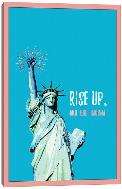 Rise Up Statue Of Liberty Canvas Art Print - Fanitsa Petrou