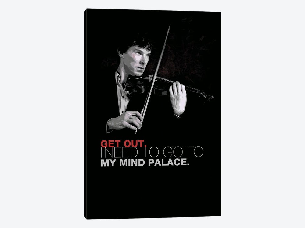 Sherlock Holmes - Benedict Cumberbatch Portrait I by Fanitsa Petrou 1-piece Art Print