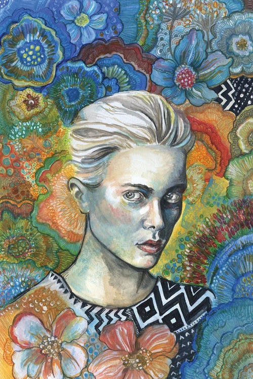 Floral Geometric by Fanitsa Petrou wall art