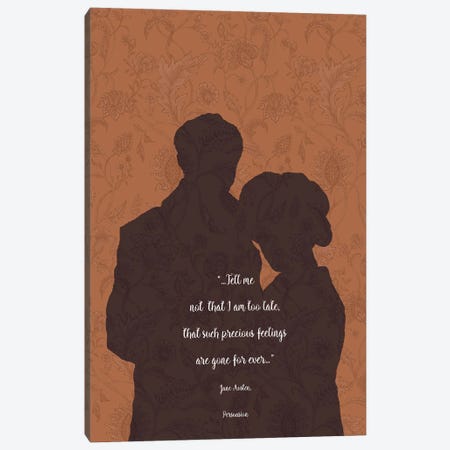 Jane Austen Quote - Persuasion Canvas Print #FPT38} by Fanitsa Petrou Canvas Art Print