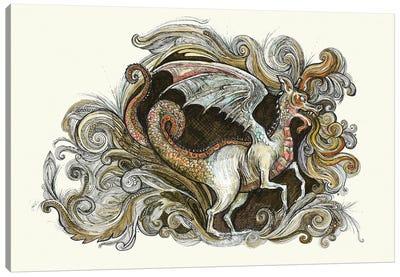 Dragon Canvas Art Print - Fanitsa Petrou
