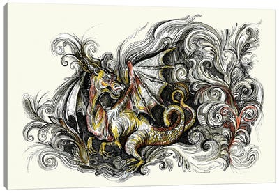 Dragon Heart Canvas Art Print - Fanitsa Petrou