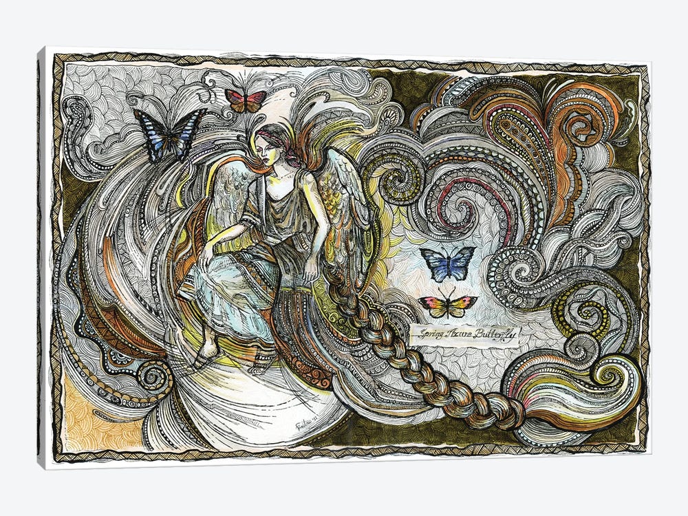 Butterfly Fairy II by Fanitsa Petrou 1-piece Canvas Wall Art