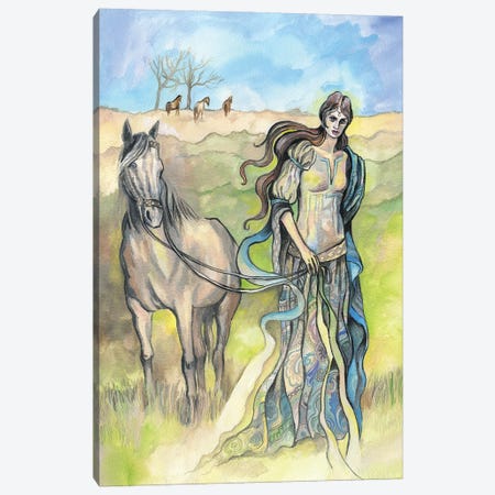 Horse Goddess Canvas Print #FPT395} by Fanitsa Petrou Art Print