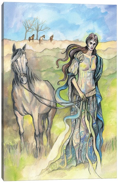 Horse Goddess Canvas Art Print - Fanitsa Petrou