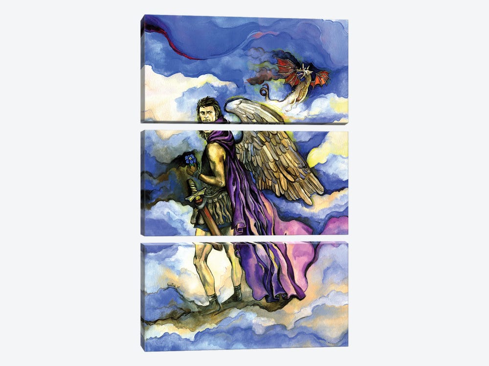 Angel And Dragon by Fanitsa Petrou 3-piece Canvas Artwork