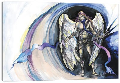 Fallen Angel Canvas Art Print - Fanitsa Petrou