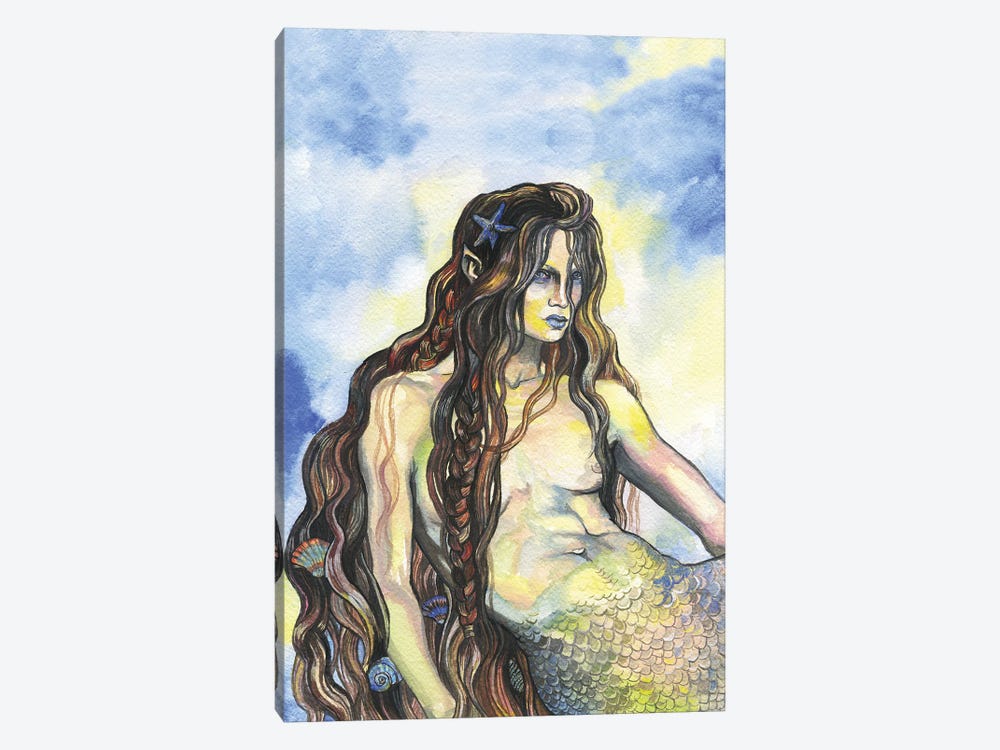 Mermaid by Fanitsa Petrou 1-piece Canvas Print
