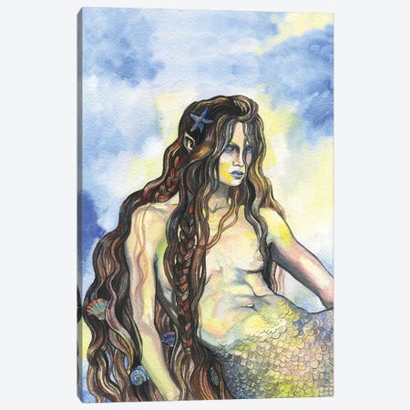 Mermaid Canvas Print #FPT400} by Fanitsa Petrou Canvas Art