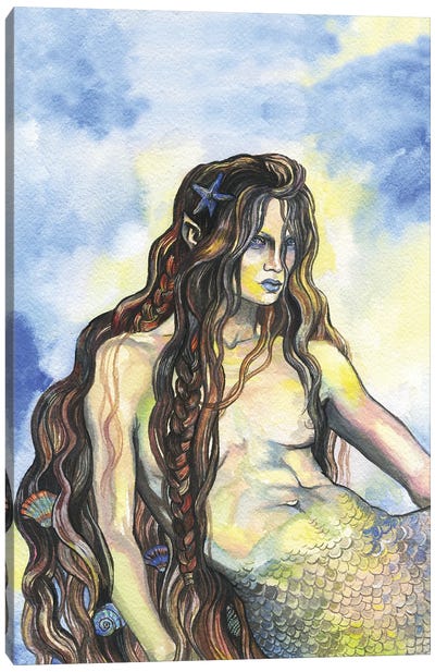 Mermaid Canvas Art Print - Fanitsa Petrou
