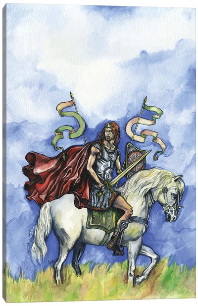 The Legend Of King Arthur Canvas Art Print - Fanitsa Petrou
