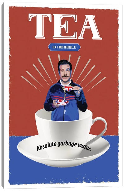 Absolute Garbage Water - Ted Lasso Canvas Art Print - Ted Lasso (TV Series)