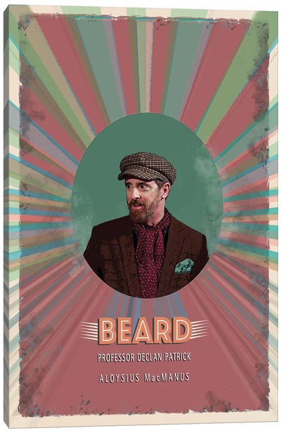 Beard Canvas Art Print - Sitcoms & Comedy TV Show Art
