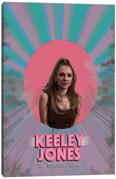 Keeley Jones Canvas Art Print - Sitcoms & Comedy TV Show Art