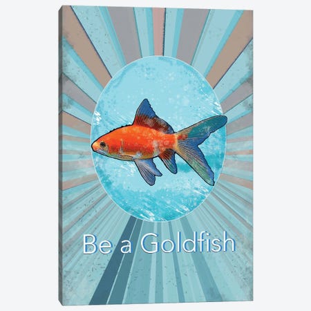 Be A Goldfish II Canvas Print #FPT425} by Fanitsa Petrou Canvas Print