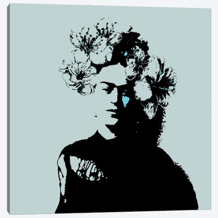 Frida In Black Canvas Print #FPT429} by Fanitsa Petrou Canvas Wall Art