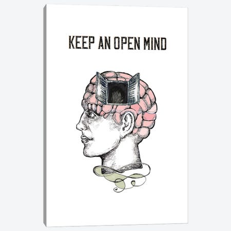 Keep And Open Mind - Phrenology Head Canvas Print #FPT437} by Fanitsa Petrou Canvas Artwork