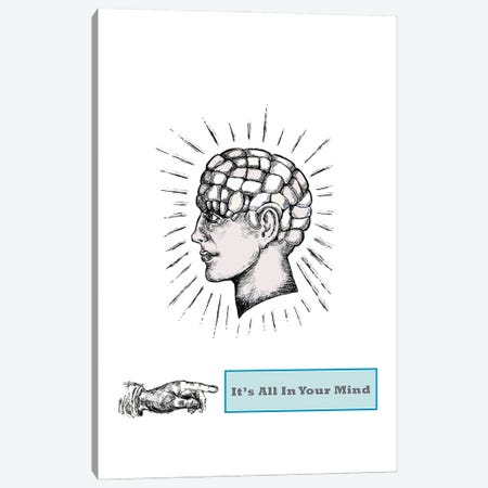 It's All In Your Mind - Phrenology Head Canvas Print #FPT441} by Fanitsa Petrou Canvas Artwork