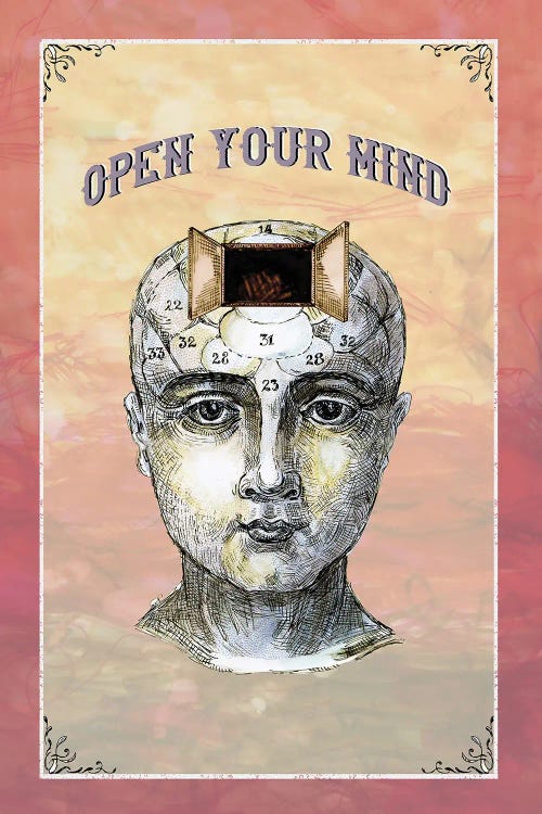 Open Your Mind - Phrenology Chart