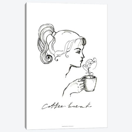 Coffee Break Canvas Print #FPT458} by Fanitsa Petrou Canvas Print