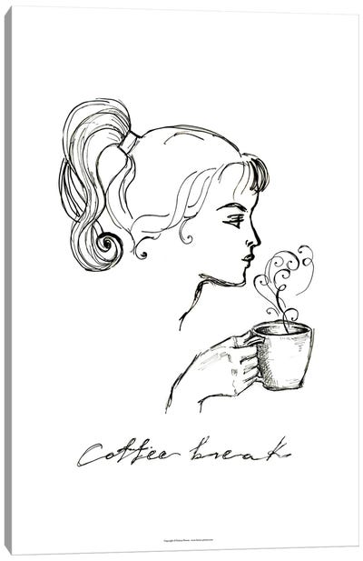 Coffee Break Canvas Art Print - Fanitsa Petrou