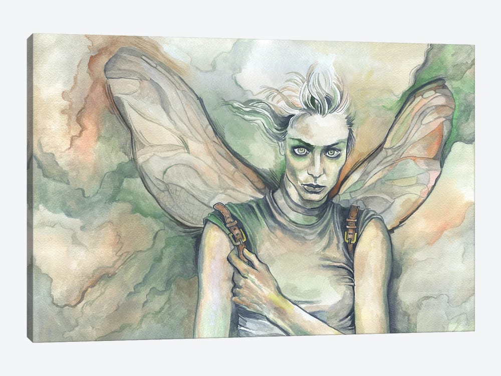 Winged Woman by Fanitsa Petrou 1-piece Canvas Art