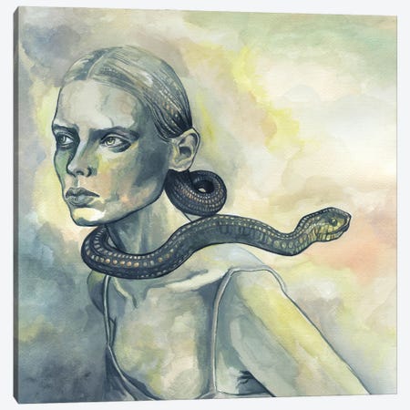Snake Eyes Canvas Print #FPT462} by Fanitsa Petrou Canvas Art