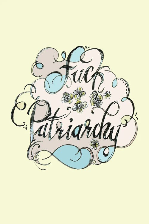 Fuck Patriarchy by Fanitsa Petrou wall art