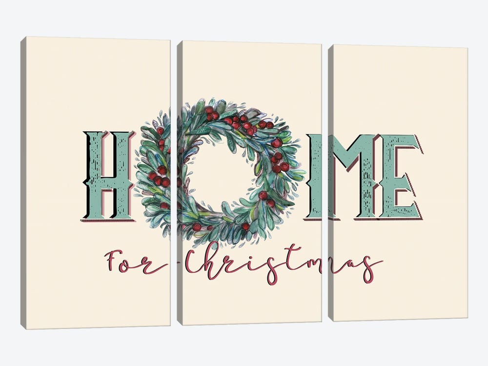Home For Christmas by Fanitsa Petrou 3-piece Art Print