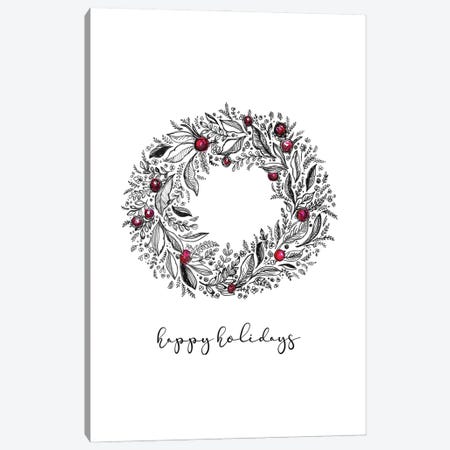 Happy Holidays Canvas Print #FPT474} by Fanitsa Petrou Canvas Artwork