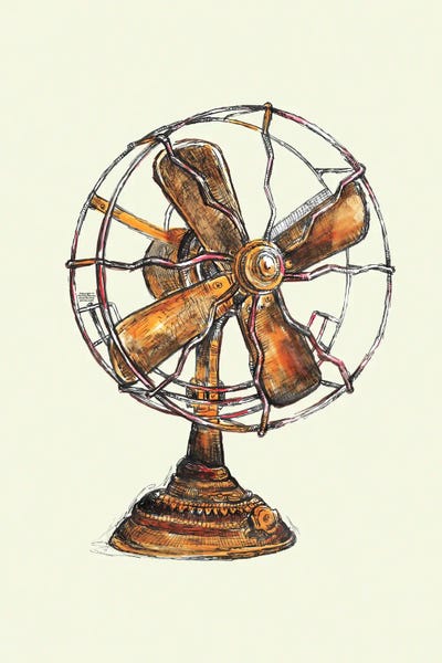 Fanitsa Petrou: Vintage Fan by Fanitsa Petrou