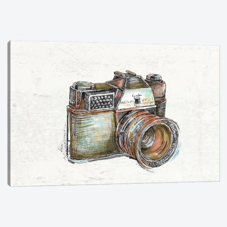 Analog Camera Gift For Photographer Canvas Print #FPT481} by Fanitsa Petrou Canvas Artwork