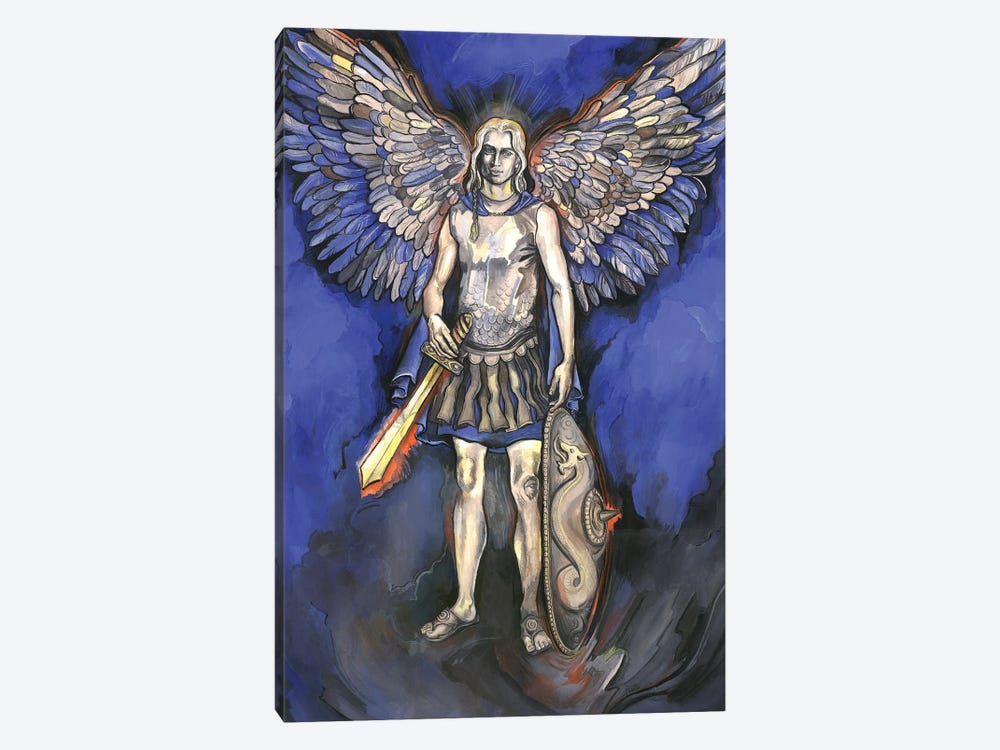 The Seven Archangels - Archangel Michael by Fanitsa Petrou 1-piece Canvas Artwork
