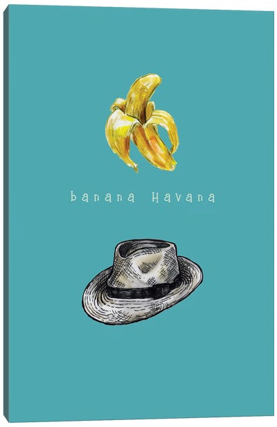 Banana Havana Canvas Art Print - Banana Art