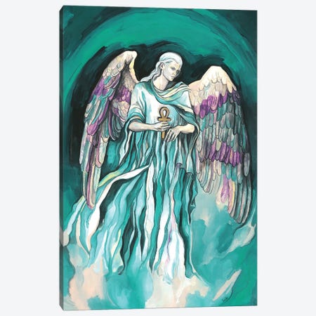 The Seven Archangels - Archangel Raphael Canvas Print #FPT49} by Fanitsa Petrou Canvas Wall Art