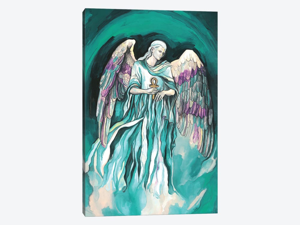 The Seven Archangels - Archangel Raphael by Fanitsa Petrou 1-piece Canvas Art Print