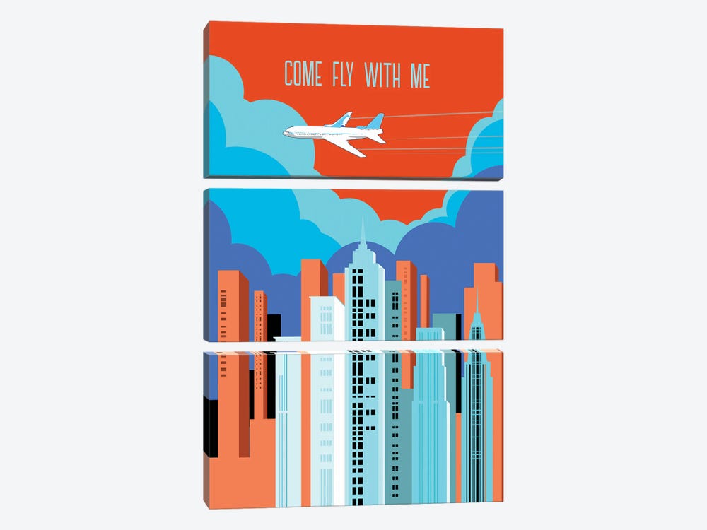 Come Fly With Me by Fanitsa Petrou 3-piece Canvas Artwork