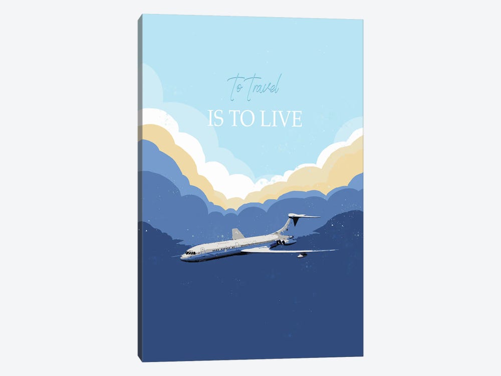 To Travel Is To Live by Fanitsa Petrou 1-piece Canvas Art