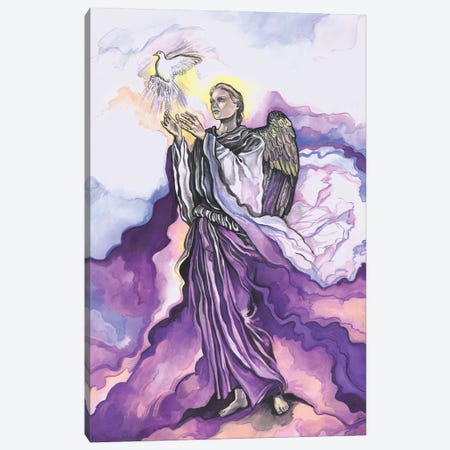 The Seven Archangels - Archangel Uriel Canvas Print #FPT50} by Fanitsa Petrou Canvas Art Print