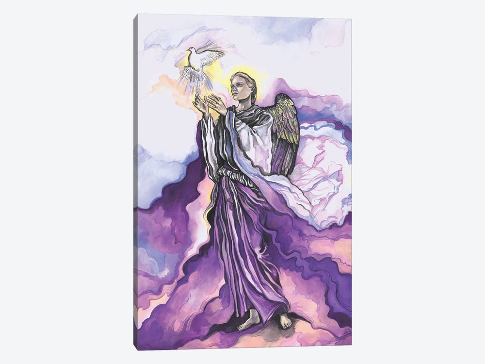 The Seven Archangels - Archangel Uriel by Fanitsa Petrou 1-piece Art Print