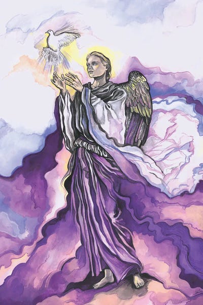 Doves & Pigeons: The Seven Archangels - Archangel Uriel by Fanitsa Petrou
