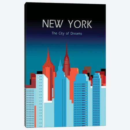 New York - The City Of Dreams I Canvas Print #FPT524} by Fanitsa Petrou Canvas Art