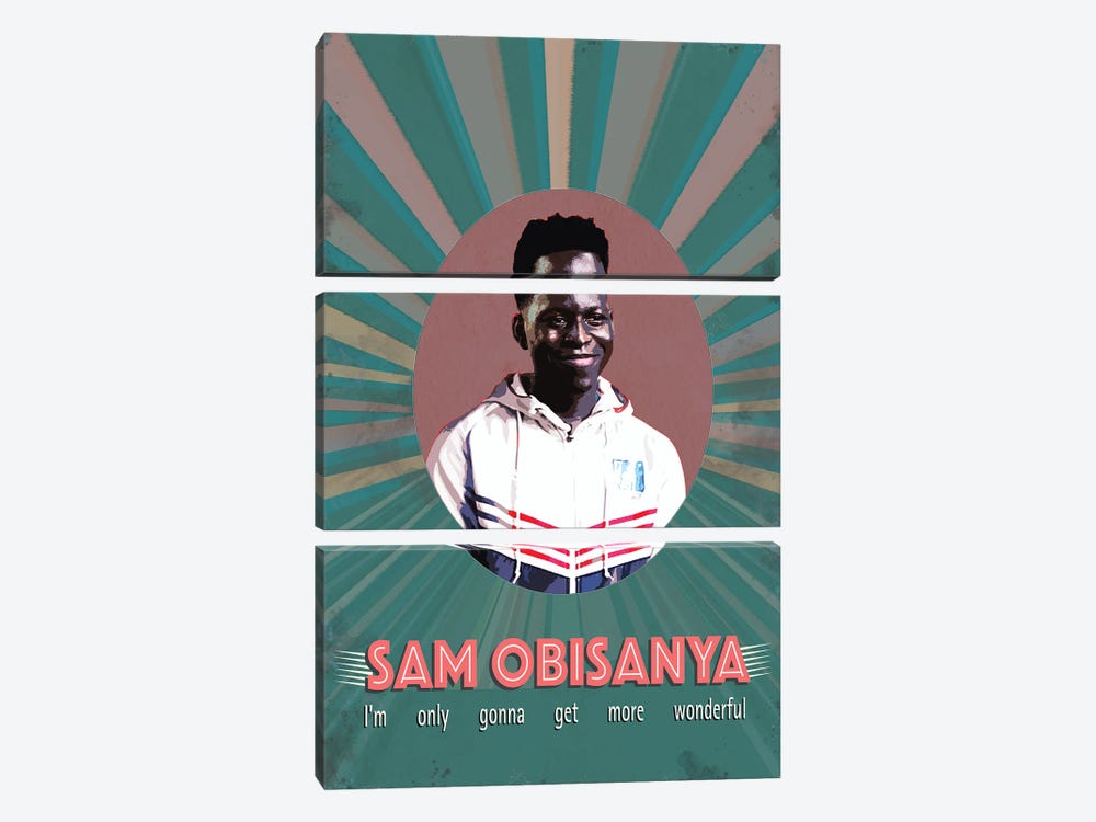 Sam Obisanya - Ted Lasso by Fanitsa Petrou 3-piece Canvas Artwork