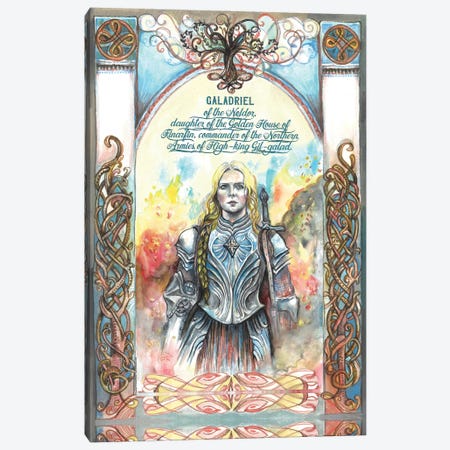 Lord Of The Rings - The Rings Of Power - Galadriel Of The Noldor Canvas Print #FPT603} by Fanitsa Petrou Canvas Wall Art