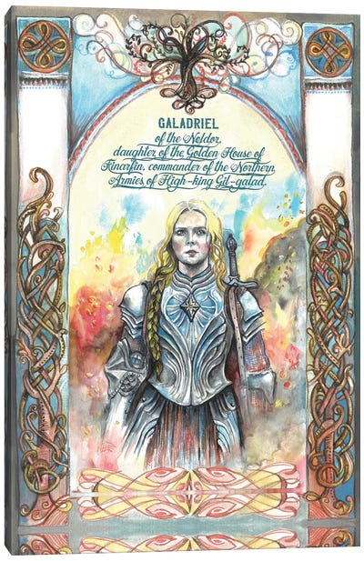 Lord Of The Rings - The Rings Of Power - Galadriel Of The Noldor Canvas Art Print - Limited Edition Art