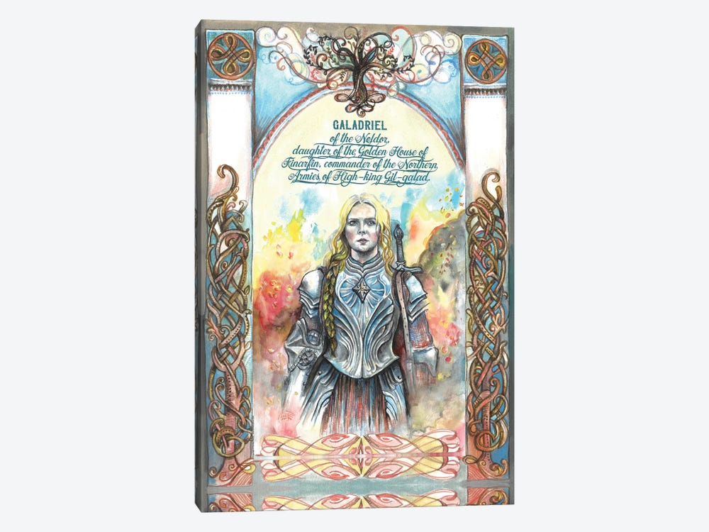 Lord Of The Rings - The Rings Of Power - Galadriel Of The Noldor by Fanitsa Petrou 1-piece Canvas Print