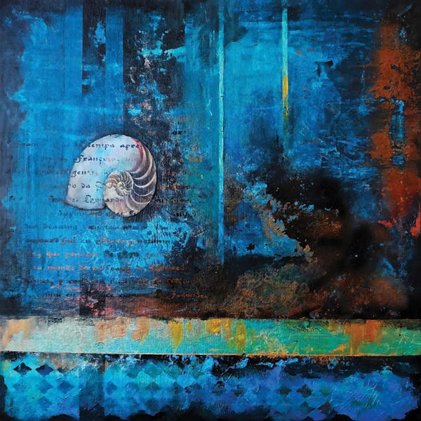 Sea Shells: Abstract Realism - Nautilus Shell by Fanitsa Petrou